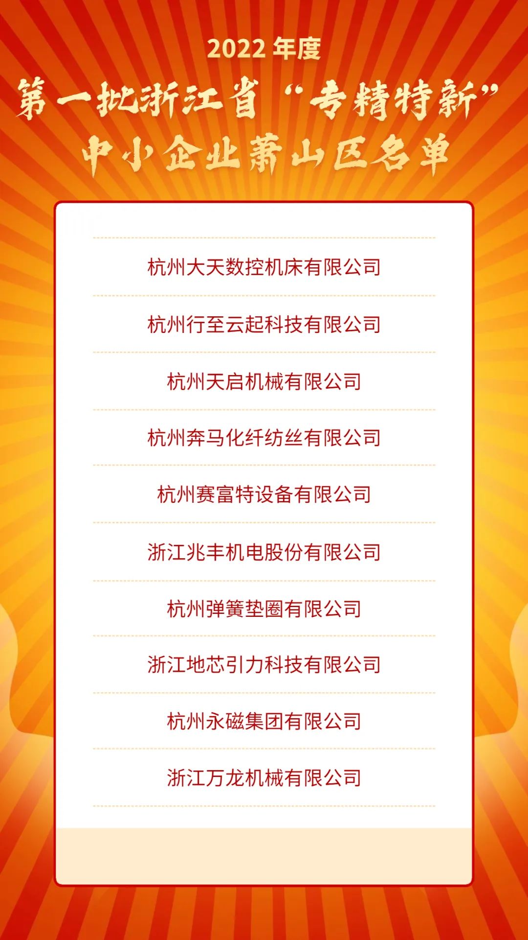 浙江萬(wàn)龍機(jī)械成功入選專精特新小巨人企業(yè) 浙江萬(wàn)龍機(jī)械成功入選專精特新小巨人企業(yè)